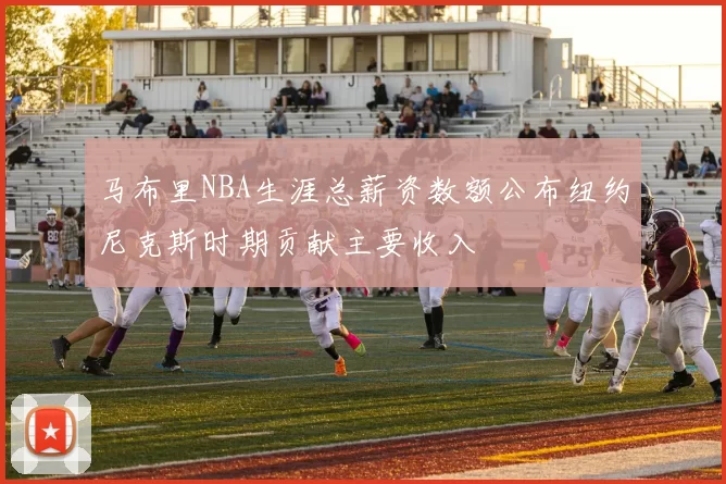 马布里NBA生涯总薪资数额公布纽约尼克斯时期贡献主要收入